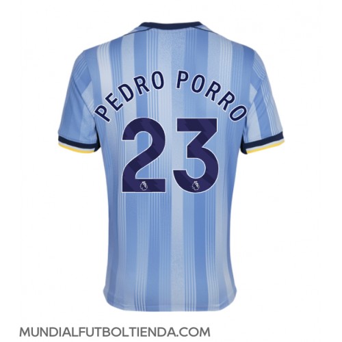 Camiseta Tottenham Hotspur Pedro Porro #23 Segunda Equipación Replica 2024-25 mangas cortas